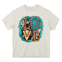Cream love western Heavy Core Tee - AdoDesignShop