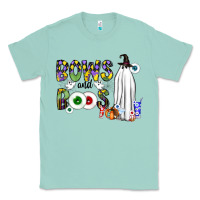 Seafoam Bows and Boos Y'all Classic Tee - CowhideDigitalArt