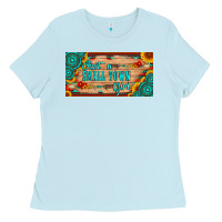 Baby Blue just a small town girl wlth gemstone arrow and sunflowers licanse plat Ladies Tee - Artiststas