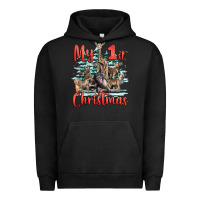 Pigment Black my first christmas baby safari animals Urban Hoodie - LillyAllenDesigns