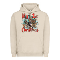 Pigment French Oak my first christmas baby safari animals Urban Hoodie - LillyAllenDesigns