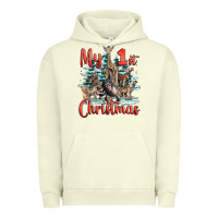 Pigment Pistachio my first christmas baby safari animals Urban Hoodie - LillyAllenDesigns