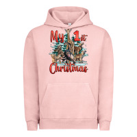 Pigment Salmon my first christmas baby safari animals Urban Hoodie - LillyAllenDesigns
