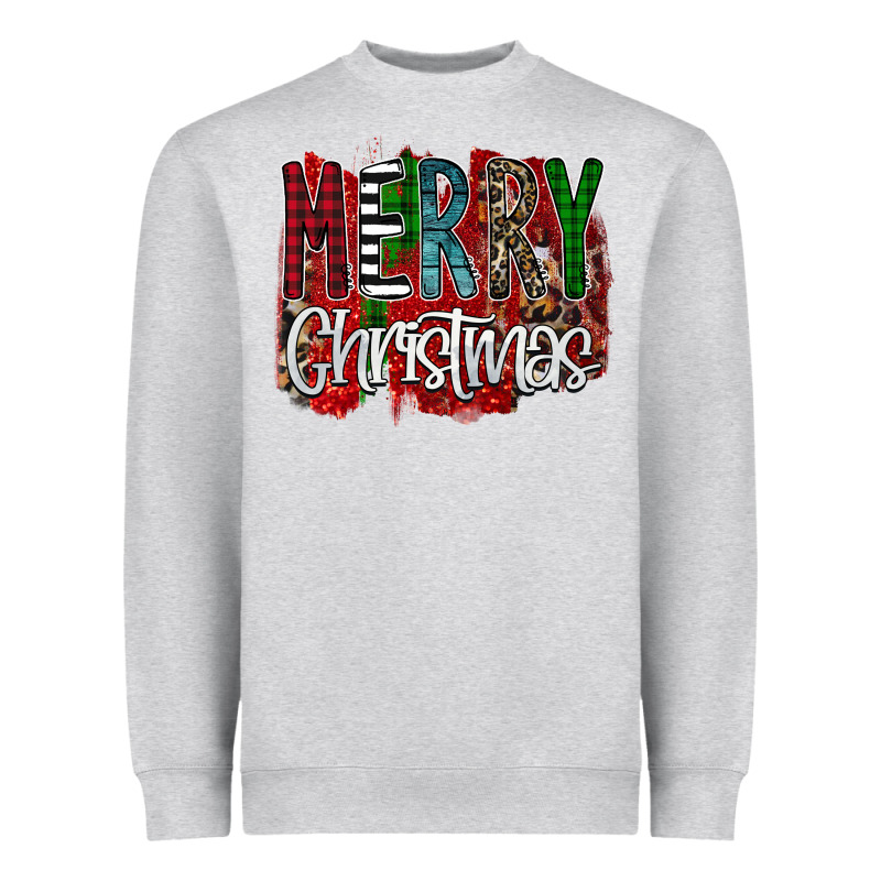 Merry Christmas Buffalo Plaid Leopard Heavyweight Sweatshirt by Bettercallsaul | Teevron
