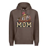Coffee Baseball mom Premium Hoodie - HowdyJamesFarm