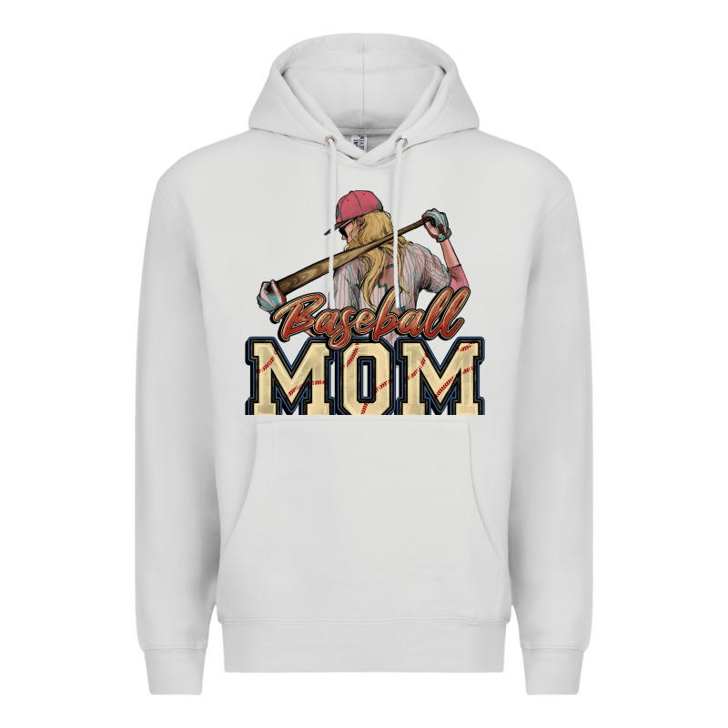 Baseball Mom Premium Hoodie by HowdyJamesFarm | Teevron
