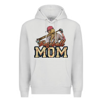 Dove Grey Baseball mom Premium Hoodie - HowdyJamesFarm