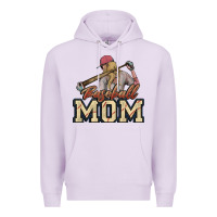 Lilac Baseball mom Premium Hoodie - HowdyJamesFarm