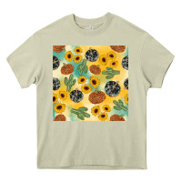 Mossy leopard pumpkin cactus sunflower seamless Heavy Core Tee - AdoDesignShop