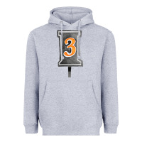 Heather Grey marker 3 chain fa element Heavyweight Hoodie - FaDigitalArtStudio