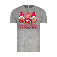Cloud Rock Merry pink Christmas gnomes Vintage Tee - NancyCooperArtShop