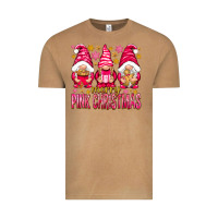 Vintage Camel Merry pink Christmas gnomes Vintage Tee - NancyCooperArtShop
