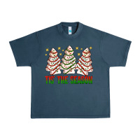 Midnight Navy tis' the season with christmas cakes  bbs Urban Heavy Tee - BundleAndBundleShop