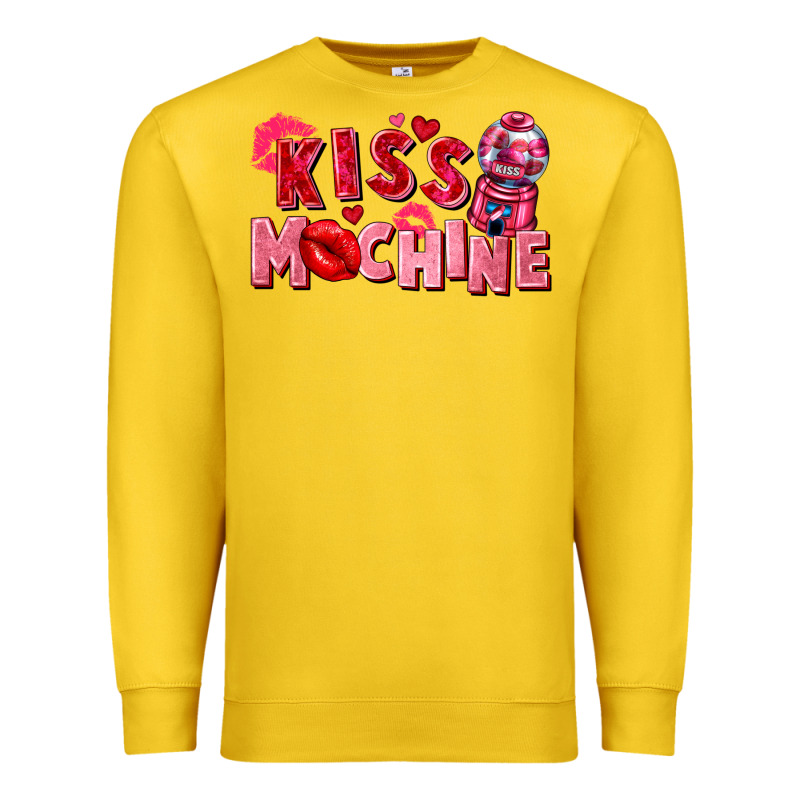 Kiss Machine Valentine's Day Premium Sweatshirt by FaDigitalArtStudio | Teevron