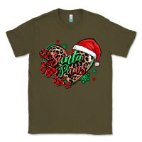 Army Green santa paws christmas heart Classic Tee - MaliasSmallBusiness