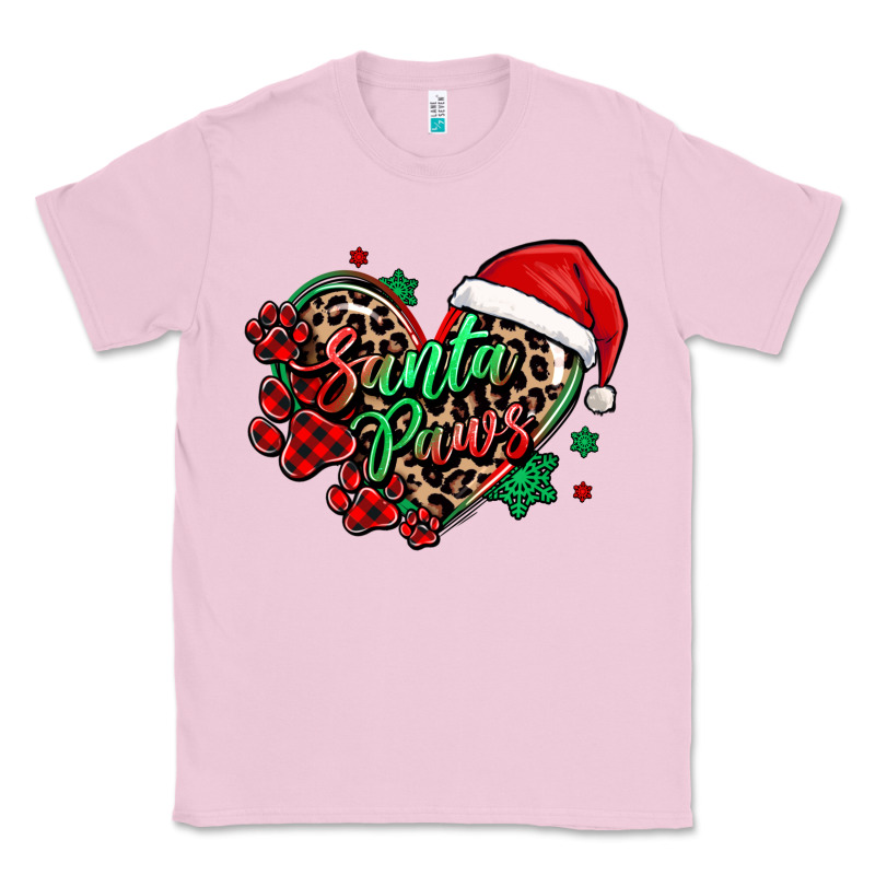 Santa Paws Christmas Heart Classic Tee by MaliasSmallBusiness | Teevron