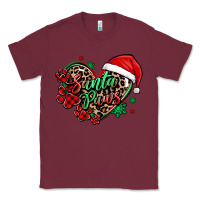 Burgundy santa paws christmas heart Classic Tee - MaliasSmallBusiness