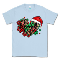 Dusty Blue santa paws christmas heart Classic Tee - MaliasSmallBusiness