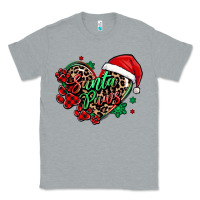 Heather Grey santa paws christmas heart Classic Tee - MaliasSmallBusiness