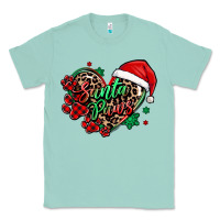 Seafoam santa paws christmas heart Classic Tee - MaliasSmallBusiness