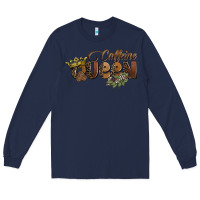 Navy caffeine queen Long Sleeve Tee - BarkalooDesign
