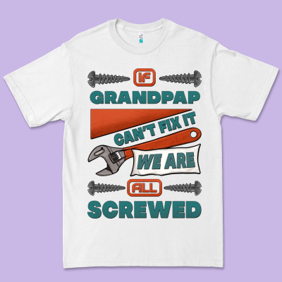 If Grandpap Can't Fix It We Are All Screwed Premium Tee Designed By Jasminsmagicworld