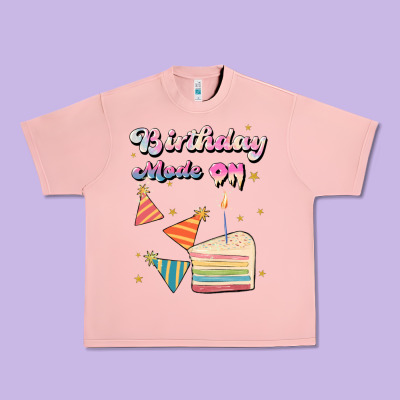 Birthday Mode On Urban Heavy Tee Designed By Jahusdesignshop