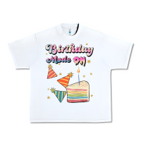 White birthday mode on Urban Heavy Tee - JahusDesignShop