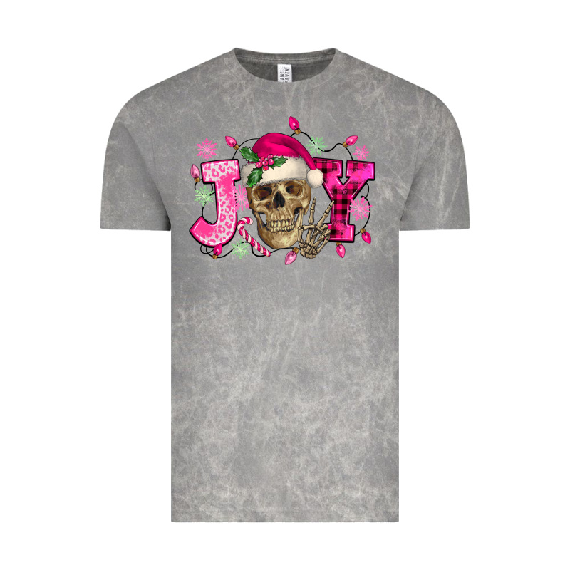 Pink Christmas Joy Skeleton Vintage Tee by NancyCooperArtShop | Teevron