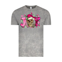 Cloud Rock Pink Christmas Joy skeleton Vintage Tee - NancyCooperArtShop