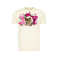 Vintage Arctic Pink Christmas Joy skeleton Vintage Tee - NancyCooperArtShop