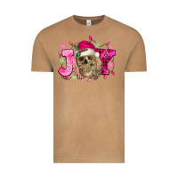 Vintage Camel Pink Christmas Joy skeleton Vintage Tee - NancyCooperArtShop