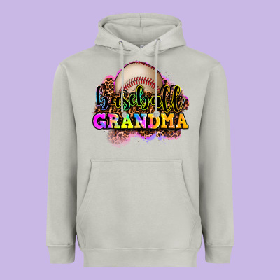 Baseball Grandma Heavyweight Hoodie Designed By Oliviacreatesart