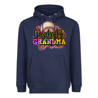 Navy baseball grandma Heavyweight Hoodie - OliviaCreatesArt