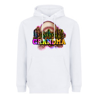 White baseball grandma Heavyweight Hoodie - OliviaCreatesArt