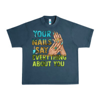 Midnight Navy your nails say everything about you bbs Urban Heavy Tee - BundleAndBundleShop