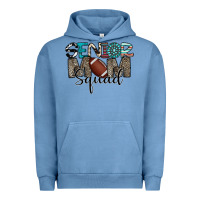 Pigment Pebble Blue senior mom squad football design Urban Hoodie - CowhideDigitalArt
