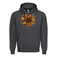 Smoke mardi gras sunflower Zipper Hoodie - CowGirlArtShop