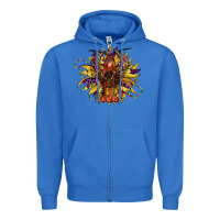 True Royal mardi gras sunflower Zipper Hoodie - CowGirlArtShop