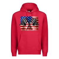 Cardinal American Racing Flag Premium Hoodie - JahusDesignShop