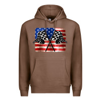 Chestnut American Racing Flag Premium Hoodie - JahusDesignShop
