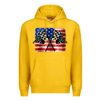 Lemon American Racing Flag Premium Hoodie - JahusDesignShop