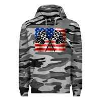 Slate Camo American Racing Flag Premium Hoodie - JahusDesignShop