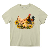 Mossy western coop animals farm chicken chick rooster sunflowers Heavy Core Tee - Artiststas
