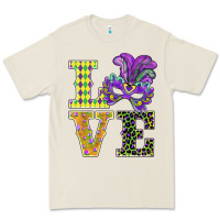 Mardi Gras Love Mask Premium Tee | Teevron