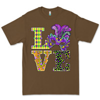 Cacao mardi gras love mask Premium Tee - BarkalooDesign