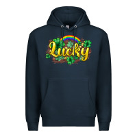 Navy Lucky St. Patrick's Day Premium Hoodie - HowdyJamesFarm