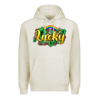 Oatmeal Heather Lucky St. Patrick's Day Premium Hoodie - HowdyJamesFarm