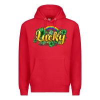 Red Lucky St. Patrick's Day Premium Hoodie - HowdyJamesFarm
