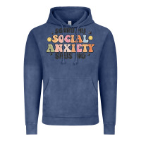 Vintage Denim sorry my social anxiety says no Vintage Hoodie - MaliasSmallBusiness